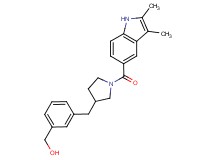 [3-({1-[(2,3-dimethyl-1H-indol-5-yl)carbonyl]pyrrolidin-3-yl}methyl)phenyl]methanol