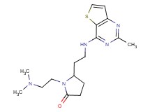1-[2-(dimethylamino)ethyl]-5-{2-[(2-methylthieno[3,2-d]pyrimidin-4-yl)amino]ethyl}pyrrolidin-2-one