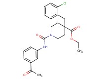 ethyl 1-{[(3-acetylphenyl)amino]carbonyl}-4-(2-chlorobenzyl)-4-piperidinecarboxylate