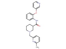 1-[(6-methyl-2-pyridinyl)methyl]-N-[2-(3-pyridinyloxy)phenyl]-3-piperidinecarboxamide
