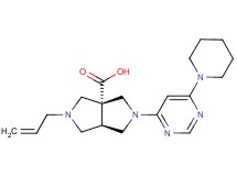 (3aR*,6aR*)-2-allyl-5-[6-(1-piperidinyl)-4-pyrimidinyl]hexahydropyrrolo[3,4-c]pyrrole-3a(1H)-carboxylic acid