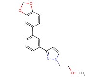 3-[3-(1,3-benzodioxol-5-yl)phenyl]-1-(2-methoxyethyl)-1H-pyrazole
