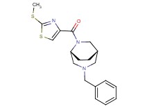 (1S*,5R*)-3-benzyl-6-{[2-(methylthio)-1,3-thiazol-4-yl]carbonyl}-3,6-diazabicyclo[3.2.2]nonane