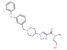 N-(2-hydroxyethyl)-N-methyl-1-[1-(3-phenoxybenzyl)-4-piperidinyl]-1H-1,2,3-triazole-4-carboxamide