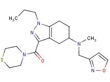 N-(3-isoxazolylmethyl)-N-methyl-1-propyl-3-(4-thiomorpholinylcarbonyl)-4,5,6,7-tetrahydro-1H-indazol-5-amine
