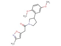 5-{2-[3-(2,5-dimethoxyphenyl)-1-pyrrolidinyl]-2-oxoethyl}-3-methylisoxazole