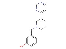 3-[(3-pyrimidin-4-ylpiperidin-1-yl)methyl]phenol
