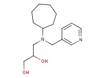 3-[cycloheptyl(pyridin-3-ylmethyl)amino]propane-1,2-diol