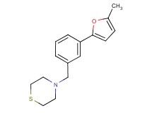 4-[3-(5-methyl-2-furyl)benzyl]thiomorpholine