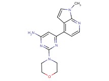 6-(1-methyl-1H-pyrrolo[2,3-b]pyridin-4-yl)-2-(4-morpholinyl)-4-pyrimidinamine