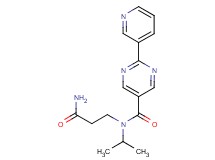 N-(3-amino-3-oxopropyl)-N-isopropyl-2-pyridin-3-ylpyrimidine-5-carboxamide