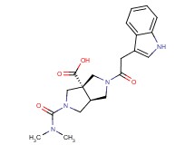 (3aS*,6aS*)-2-[(dimethylamino)carbonyl]-5-(1H-indol-3-ylacetyl)hexahydropyrrolo[3,4-c]pyrrole-3a(1H)-carboxylic acid