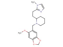 1-[(6-methoxy-1,3-benzodioxol-5-yl)methyl]-2-[2-(1-methyl-1H-imidazol-2-yl)ethyl]piperidine