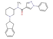 N-[1-(2,3-dihydro-1H-inden-2-yl)-3-piperidinyl]-N-methyl-1-phenyl-1H-pyrazole-4-carboxamide