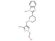 2-(3-methyl-4-{[3-(1-methyl-1H-benzimidazol-2-yl)piperidin-1-yl]methyl}-1H-pyrazol-1-yl)ethanol