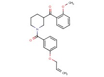 {1-[3-(allyloxy)benzoyl]-3-piperidinyl}(2-methoxyphenyl)methanone