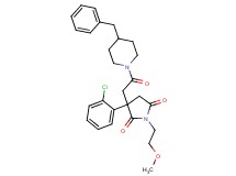 3-[2-(4-benzyl-1-piperidinyl)-2-oxoethyl]-3-(2-chlorophenyl)-1-(2-methoxyethyl)-2,5-pyrrolidinedione