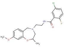 5-chloro-2-fluoro-N-[2-(8-methoxy-2-methyl-2,3-dihydro-1,4-benzoxazepin-4(5H)-yl)ethyl]benzamide