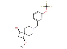 (1R*,3S*)-3-methoxy-7-[3-(trifluoromethoxy)benzyl]-7-azaspiro[3.5]nonan-1-ol