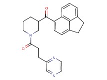1,2-dihydro-5-acenaphthylenyl{1-[3-(2-pyrazinyl)propanoyl]-3-piperidinyl}methanone