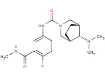 (8-syn)-8-(dimethylamino)-N-{4-fluoro-3-[(methylamino)carbonyl]phenyl}-3-azabicyclo[3.2.1]octane-3-carboxamide