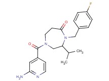 1-(2-aminoisonicotinoyl)-4-(4-fluorobenzyl)-3-isopropyl-1,4-diazepan-5-one
