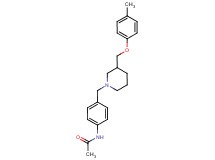 N-[4-({3-[(4-methylphenoxy)methyl]piperidin-1-yl}methyl)phenyl]acetamide