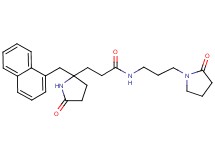 3-[2-(1-naphthylmethyl)-5-oxo-2-pyrrolidinyl]-N-[3-(2-oxo-1-pyrrolidinyl)propyl]propanamide