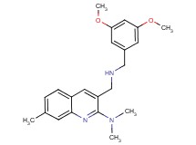 3-{[(3,5-dimethoxybenzyl)amino]methyl}-N,N,7-trimethyl-2-quinolinamine