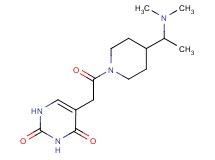 5-(2-{4-[1-(dimethylamino)ethyl]-1-piperidinyl}-2-oxoethyl)-2,4(1H,3H)-pyrimidinedione