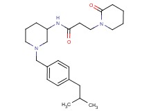 N-[1-(4-isobutylbenzyl)-3-piperidinyl]-3-(2-oxo-1-piperidinyl)propanamide
