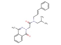 N-isobutyl-2-(4-methyl-1-oxophthalazin-2(1H)-yl)-N-[(2E)-3-phenylprop-2-en-1-yl]acetamide