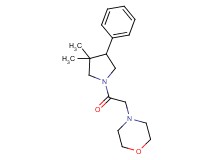 4-[2-(3,3-dimethyl-4-phenyl-1-pyrrolidinyl)-2-oxoethyl]morpholine