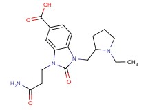 3-(3-amino-3-oxopropyl)-1-[(1-ethylpyrrolidin-2-yl)methyl]-2-oxo-2,3-dihydro-1H-benzimidazole-5-carboxylic acid