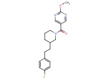 5-({3-[2-(4-fluorophenyl)ethyl]-1-piperidinyl}carbonyl)-2-methoxypyrimidine