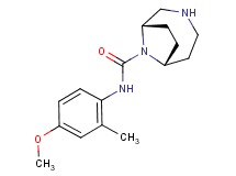 (1S*,6R*)-N-(4-methoxy-2-methylphenyl)-3,9-diazabicyclo[4.2.1]nonane-9-carboxamide
