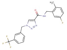 N-(5-fluoro-2-methylbenzyl)-1-[3-(trifluoromethyl)benzyl]-1H-1,2,3-triazole-4-carboxamide