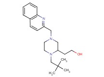 2-[1-(2,2-dimethylpropyl)-4-(2-quinolinylmethyl)-2-piperazinyl]ethanol