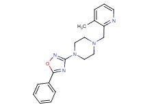 1-[(3-methyl-2-pyridinyl)methyl]-4-(5-phenyl-1,2,4-oxadiazol-3-yl)piperazine