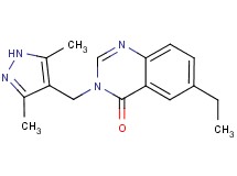 3-[(3,5-dimethyl-1H-pyrazol-4-yl)methyl]-6-ethylquinazolin-4(3H)-one