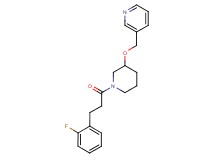 3-[({1-[3-(2-fluorophenyl)propanoyl]-3-piperidinyl}oxy)methyl]pyridine