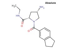 (4S)-4-amino-1-(2,3-dihydro-1H-inden-5-ylcarbonyl)-N-ethyl-L-prolinamide