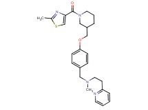 N-methyl-N-[4-({1-[(2-methyl-1,3-thiazol-4-yl)carbonyl]-3-piperidinyl}methoxy)benzyl]-2-(2-pyridinyl)ethanamine
