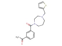 1-(3-{[4-(2-thienylmethyl)-1,4-diazepan-1-yl]carbonyl}phenyl)ethanone