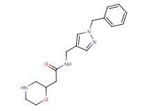 N-[(1-benzyl-1H-pyrazol-4-yl)methyl]-2-morpholin-2-ylacetamide