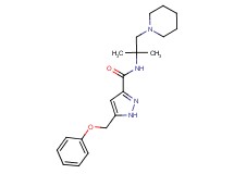 N-(1,1-dimethyl-2-piperidin-1-ylethyl)-5-(phenoxymethyl)-1H-pyrazole-3-carboxamide