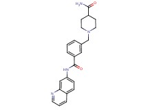 1-{3-[(quinolin-7-ylamino)carbonyl]benzyl}piperidine-4-carboxamide