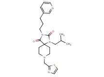 1-isobutyl-3-[3-(3-pyridinyl)propyl]-8-(1,3-thiazol-2-ylmethyl)-1,3,8-triazaspiro[4.5]decane-2,4-dione