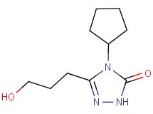 4-cyclopentyl-5-(3-hydroxypropyl)-2,4-dihydro-3H-1,2,4-triazol-3-one