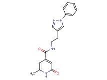 6-methyl-2-oxo-N-[2-(1-phenyl-1H-pyrazol-4-yl)ethyl]-1,2-dihydropyridine-4-carboxamide